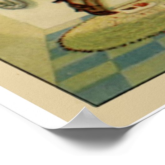 Poster Scène De Salle De Bains Ancienne (Coin)