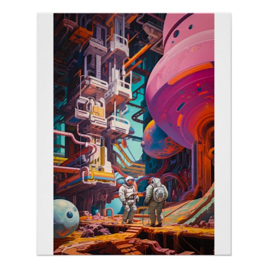 Poster Scène de science-fiction (Devant)