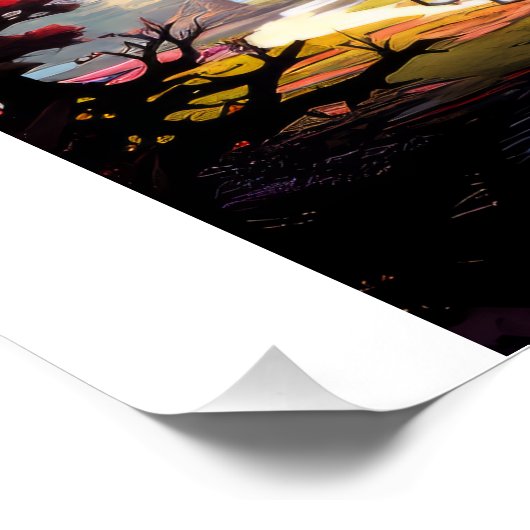 Poster Scène de science-fiction (Coin)