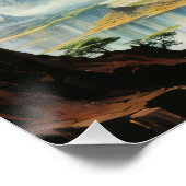 Poster Scène de science-fiction rétro (Coin)