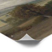 Poster Scène de soufflage en Suffolk - Constable (Coin)
