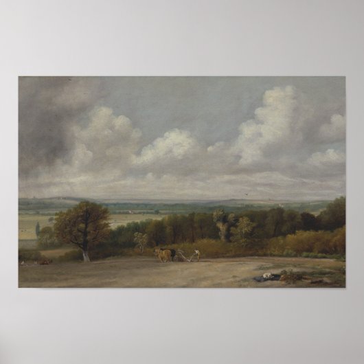 Poster Scène de soufflage en Suffolk - Constable (Devant)