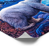Poster Scène de spectacle de glace des ours polaires (Coin)