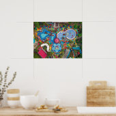 Poster Scène de terrain de jeu aérien (Cuisine)