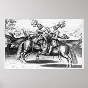 Poster Scène de tournoi entre Henri IV et Antoine