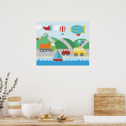 Poster Scène de transport (Cuisine)