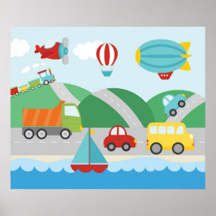 Poster Scène de transport