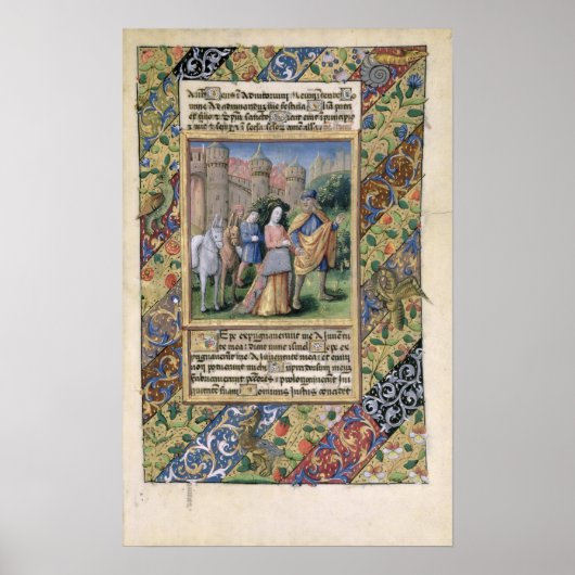 Poster Scène des Heures de Louis d'Orléans (Devant)