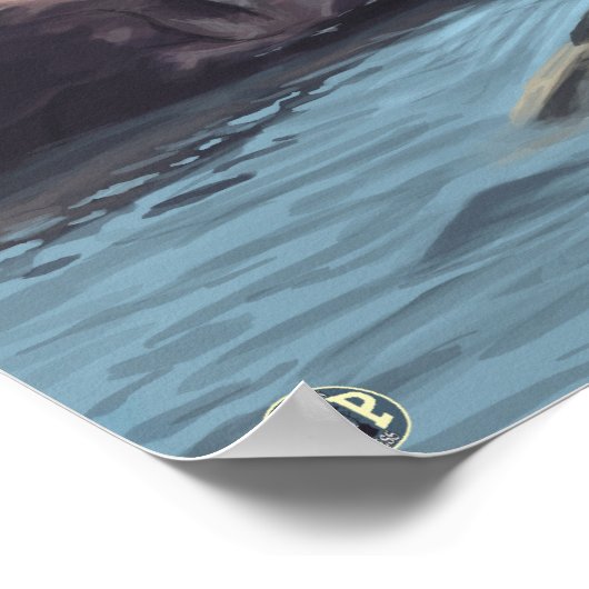 Poster Scène des lions de MaineSea (Coin)