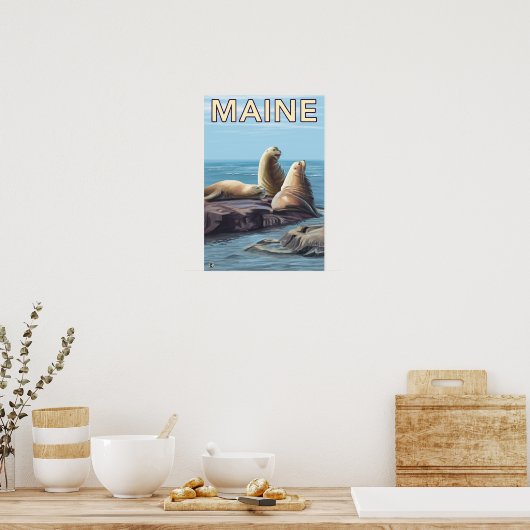 Poster Scène des lions de MaineSea (Cuisine)