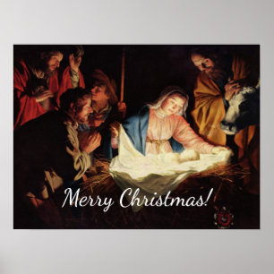 Poster Scène des maîtres de Noël