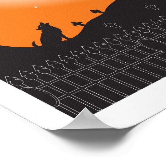 Poster Scène d'Halloween (Coin)