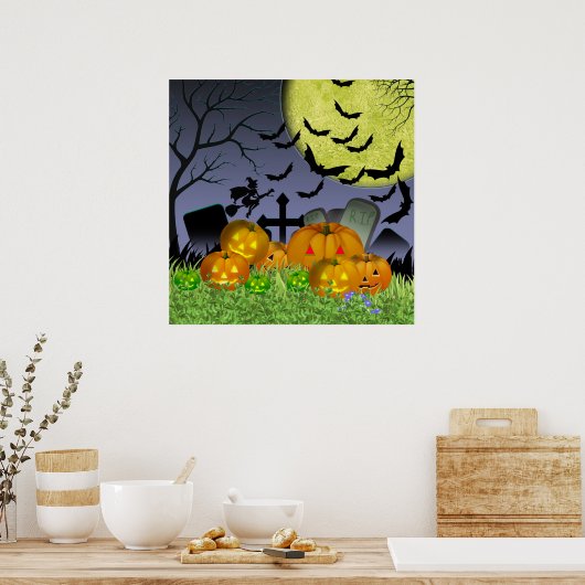 Poster Scène d'Halloween (Cuisine)