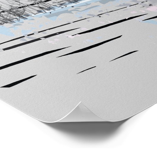 Poster Scène d'hiver 1 (Coin)