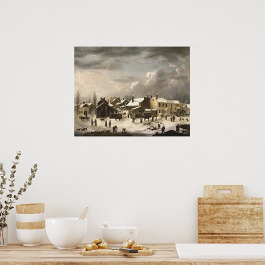 Poster Scène d'hiver à Brooklyn (Cuisine)