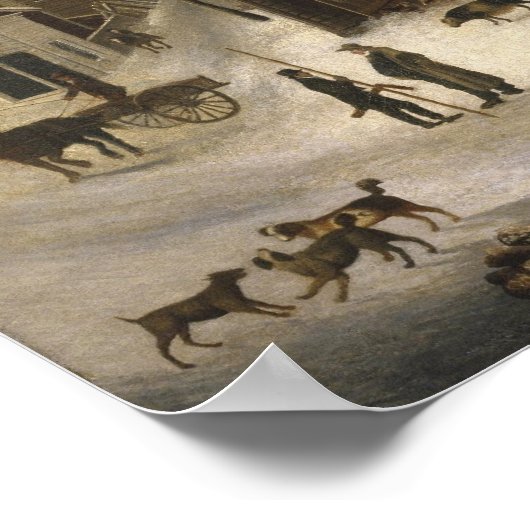 Poster Scène d'hiver à Brooklyn (Coin)