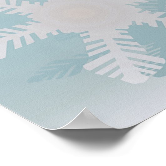 Poster Scène d'hiver de Noël (Coin)