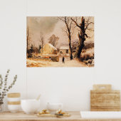 Poster Scène d'hiver en Nouvelle-Angleterre par Durrie (Cuisine)