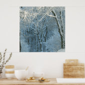 Poster Scène d'hiver Wonderland Snowy Arrière - plan (Cuisine)