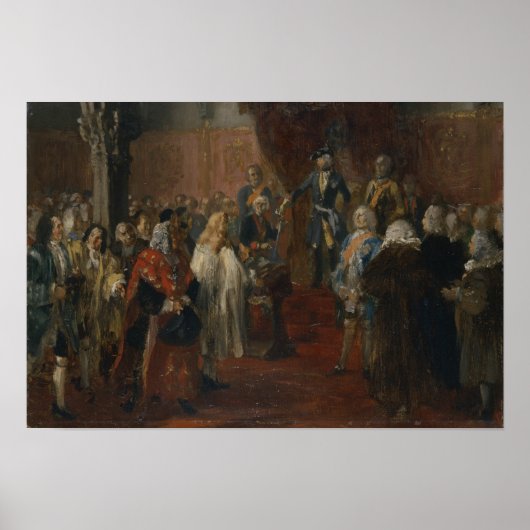 Poster Scène d'hommage en Silésie, 1855 (Devant)