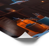 Poster Scène d'imagination cosmique (Coin)