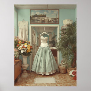 Poster Scène d'intérieur de boutique de robe de mariée vi
