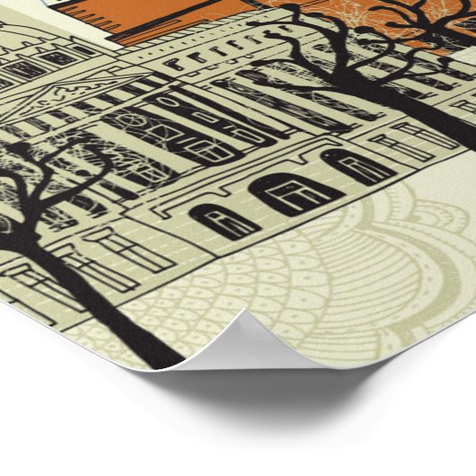 Poster Scène Doodle San Francisco (Coin)