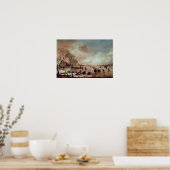 Poster Scène du canal gelé (Cuisine)