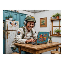 Scène du chaos de la broderie