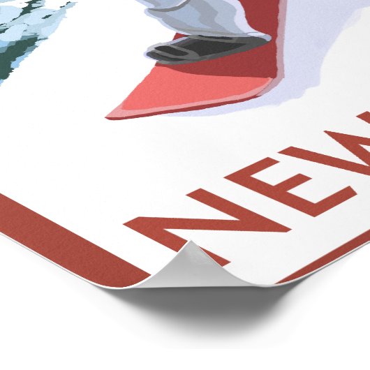 Poster Scène du New HampshireSnowboard (Coin)