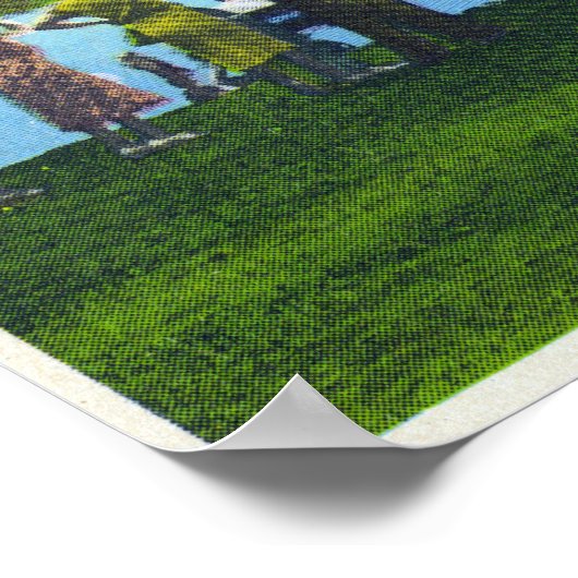 Poster Scène du parc du lac Seneca (Coin)