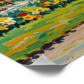 Poster Scène du parc Serene au début du printemps (Coin)