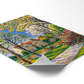 Poster Scène du parc Serene au début du printemps (Coin)