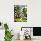 Poster Scène du parc Serene au début du printemps (Bureau à domicile)