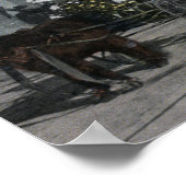 Poster Scène géante de flotteurs de pommes de terre cuite (Coin)