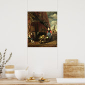 Poster Scène Genre Néerlandaise, 1668 (Cuisine)