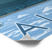 Poster Scène glaciaire - Skagway, Alaska (Coin)