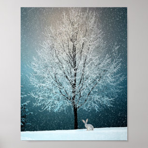 Poster Scène hivernale