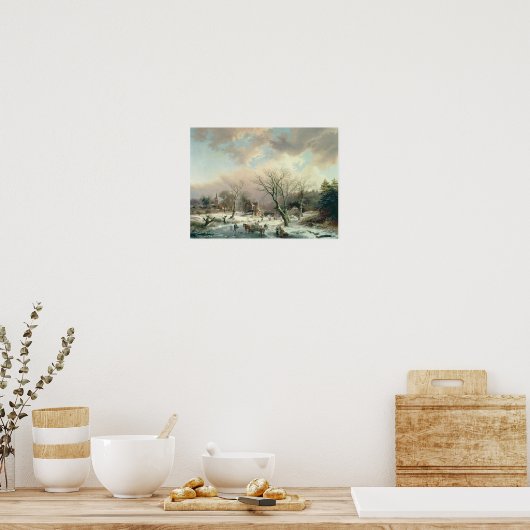 Poster Scène hivernale (Cuisine)