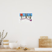 Poster Scène hivernale de faire place à la canalisation (Cuisine)