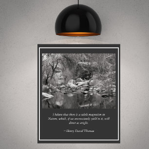 Poster Scène hivernale du canyon du ruisseau Sabino