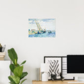 Poster Scène marine Bateaux près de Venise (Bureau à domicile)