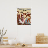 Poster Scène médiévale par Georges Barbier (Cuisine)