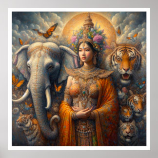 Poster Scène mystique spirituelle