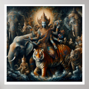 Poster Scène mystique spirituelle