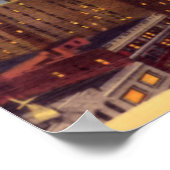 Poster Scène nocturne de Columbus Ohio (Coin)