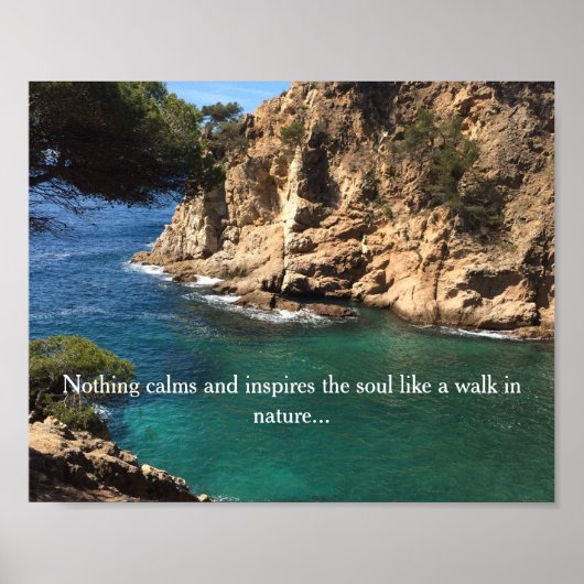Poster Scène Océanique Avec Message Inspirant (Devant)