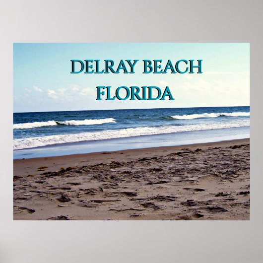 Poster Scène océanique de Delray Beach Floride (Devant)