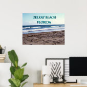 Poster Scène océanique de Delray Beach Floride (Bureau à domicile)