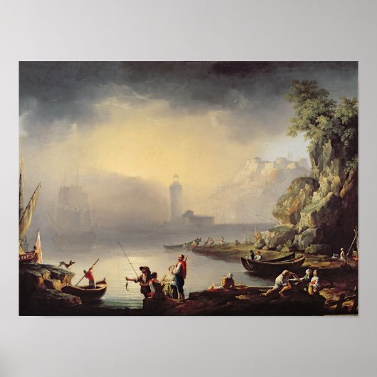 Poster Scène portuaire (Devant)